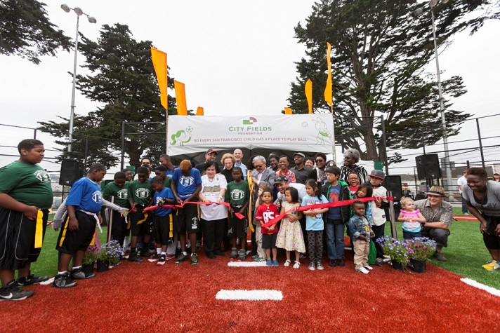 The Minnie & Lovie Athletic Fields re-opened with a community celebration in September 2014